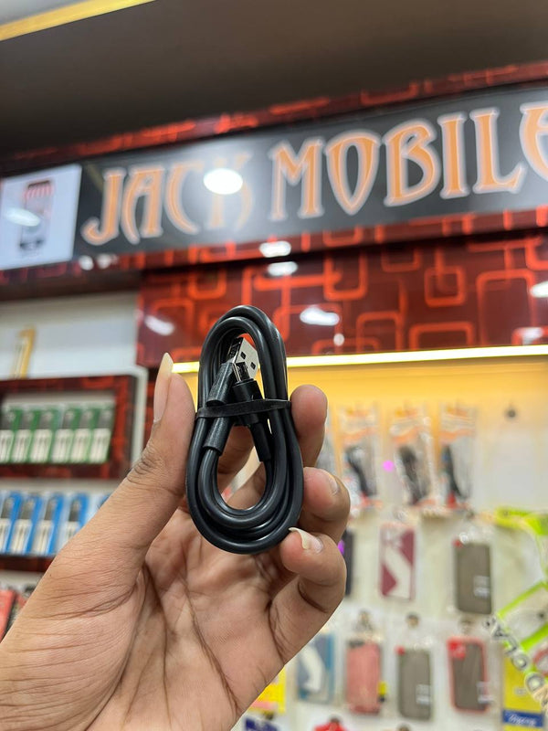 U&i Budget-27 Ultra Fast Charger Dual USB 12W with Cable – Black (6 Months Warranty)